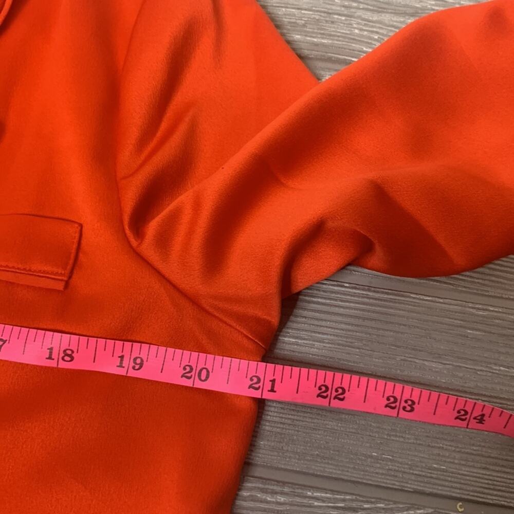 NWT Express x Ladygang pajama style silky red top sz S - Picture 5 of 9
